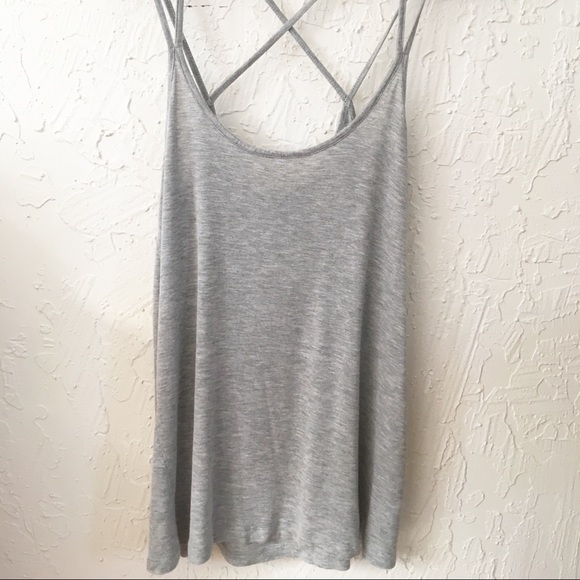 Gray Strappy Tank Top - Picture 4 of 4